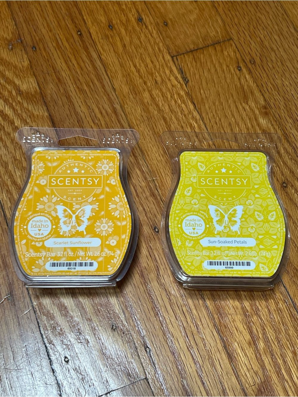 Scentsy Yellow Sunflower & Sun-Soaked Petals Wax Bars
